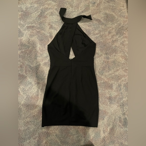 Black Halter Dress - Picture 2 of 2